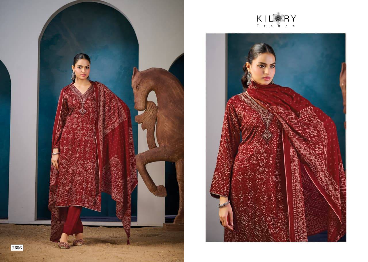 VICTORIA BY KILORY TRENDS 2651 To 2656 Series Stylish Beautiful Colourful GAJJI SILK Dresses At Wholesale Price